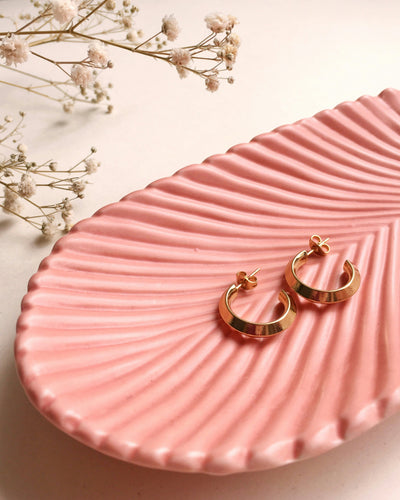 Mixed Metal Hoop Earrings
