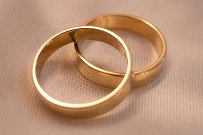 Classic Gold Wedding Band Set